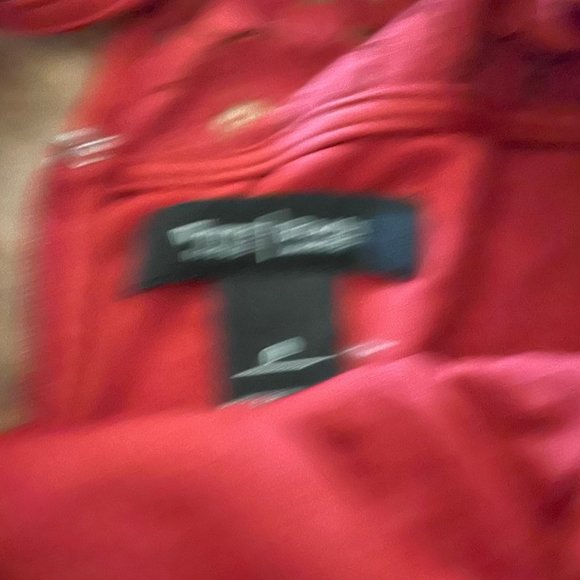 WHITE HOUSE lace detail red dress - Picture 3 of 5